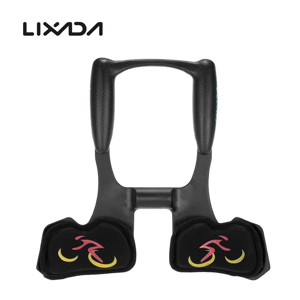 Lixada Carbon Fiber Aero Bars – 31.8mm Clip-On Tri Bars With Soft Arm Rests For Road & Triathlon Bikes