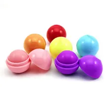 Selling a single product of natural plant moisturizing lip balm ball creative spherical six-color lipstick