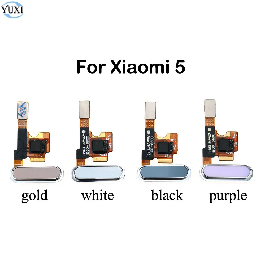

YuXi For Xiaomi Mi5 Home Button Fingerprint Menu Return Key Recognition Sensor Flex Cable Ribbon For Xiaomi Mi 5 Replacement