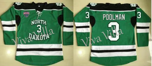 

North Dakota Fighting Sioux Hockey Jersey 3 Tucker Poolman 7 T.J. Oshie 9 Jonathan Toews 11 Zach Parise 16 Brock Boeser Jerseys