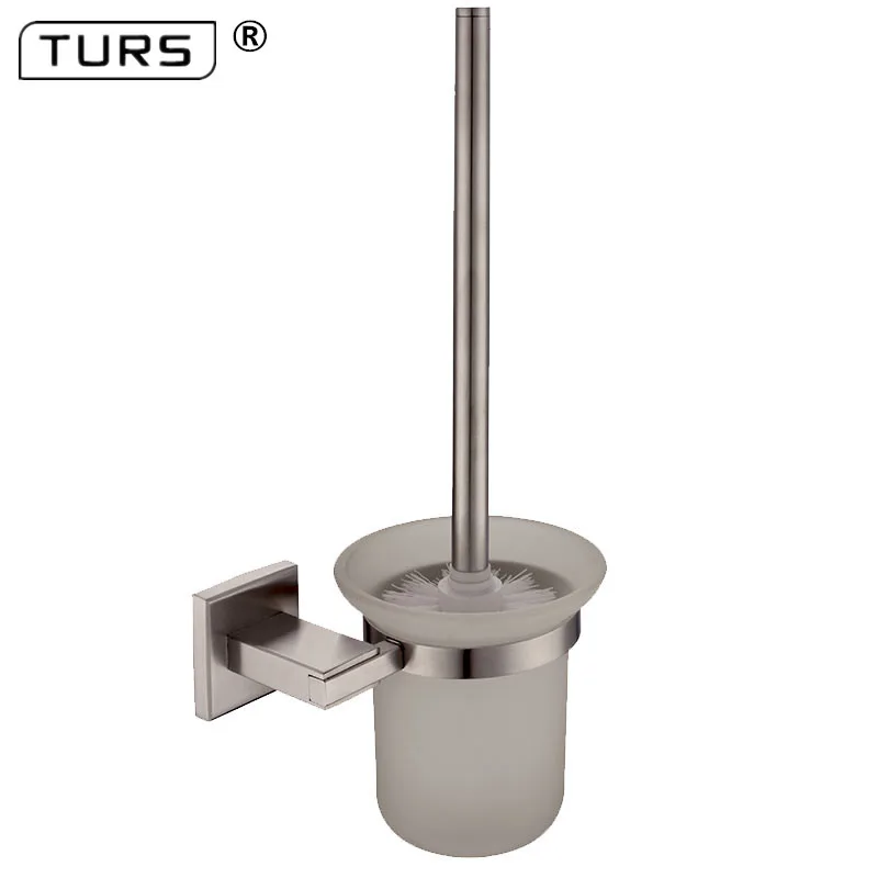 

SUS 304 Stainless Steel Toilet Brush Holders Bathroom Chrome Brushed Effect Toilet Brush Cup Holder Rack Bathroom Brush Shelf