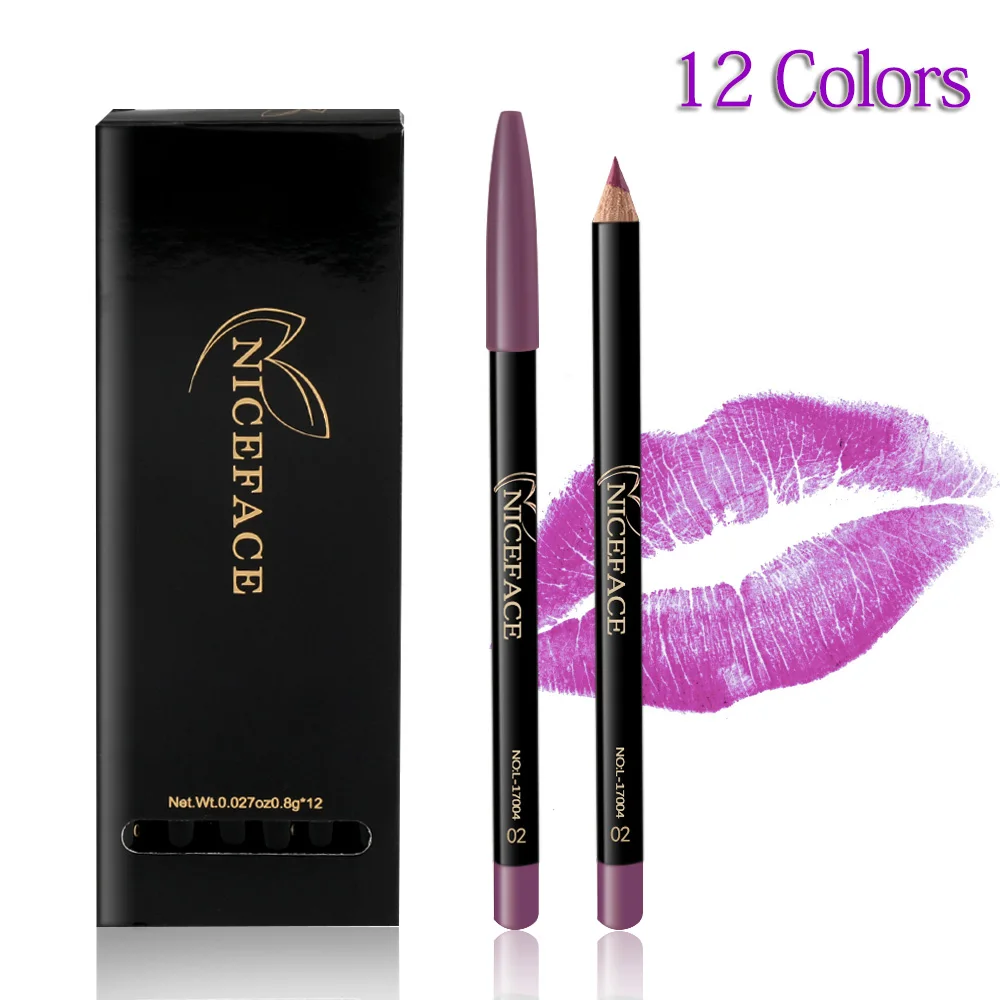 1PC Matte Lip liner Pencil Sexy Beauty Waterproof Contour Makeup Lips Tattoo Batom Kit Lipliner Eye Liner Pen | Красота и здоровье