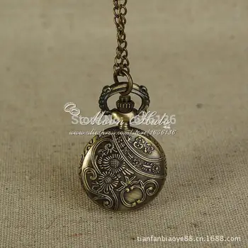 

8 colors fashion leather beautiful Style Skull pocket Watch Ladies Women Men Quartz women dress skull Watch G-8013#