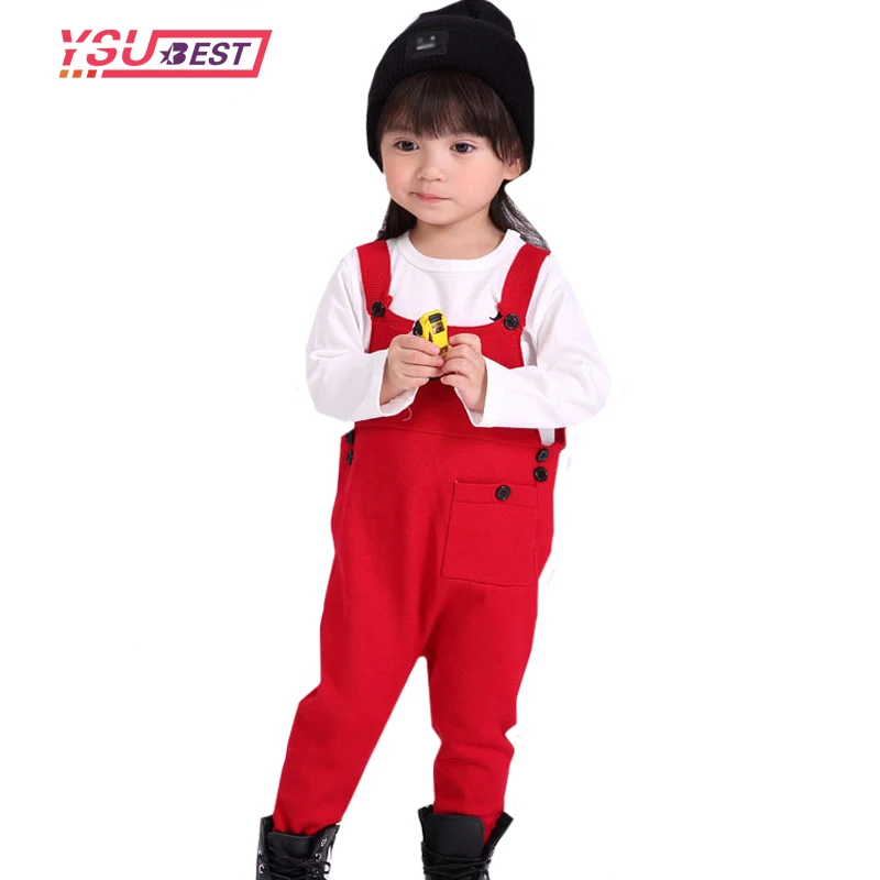 2019 Girls Knit Overalls Kids Overall Knitted Clothes Newborn Baby