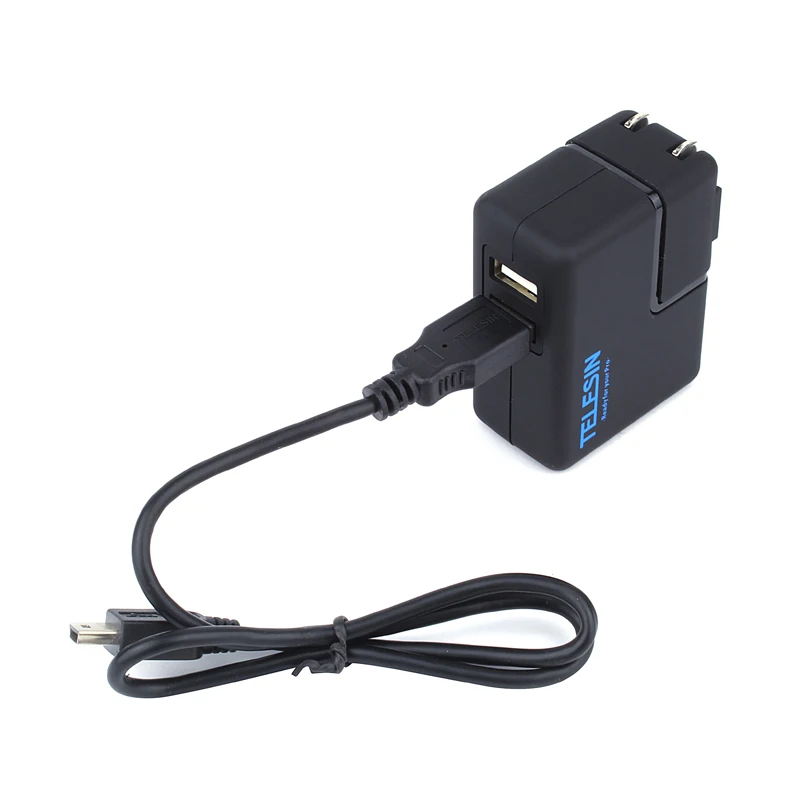 GoPro Travel Dual USB Wall Charger + Mini USB Cable + EU Plug Adapter