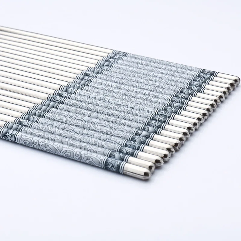 5 пар китайские палочки для еды из нержавеющей стали 8 дюйма|sticks chinese|stainless steel