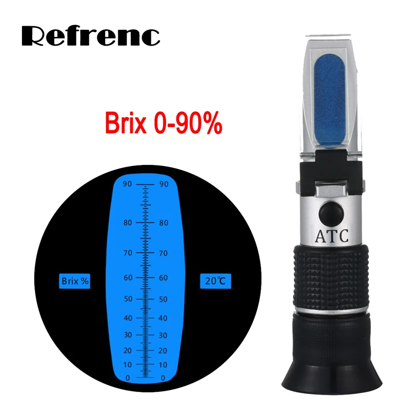 Brix Refractometer 0 90 brix for sugar content,fruit juice Brix 0 90