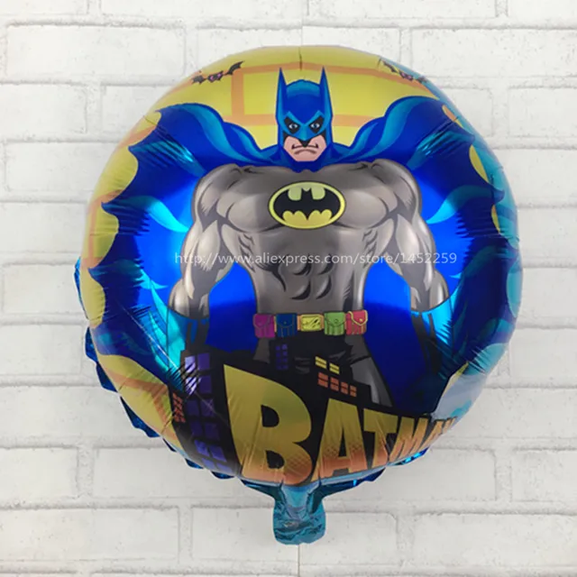 XXPWJ Free shipping 18inch round Batman Balloons Happy Birthday children's toys wholesale party ballons M-010