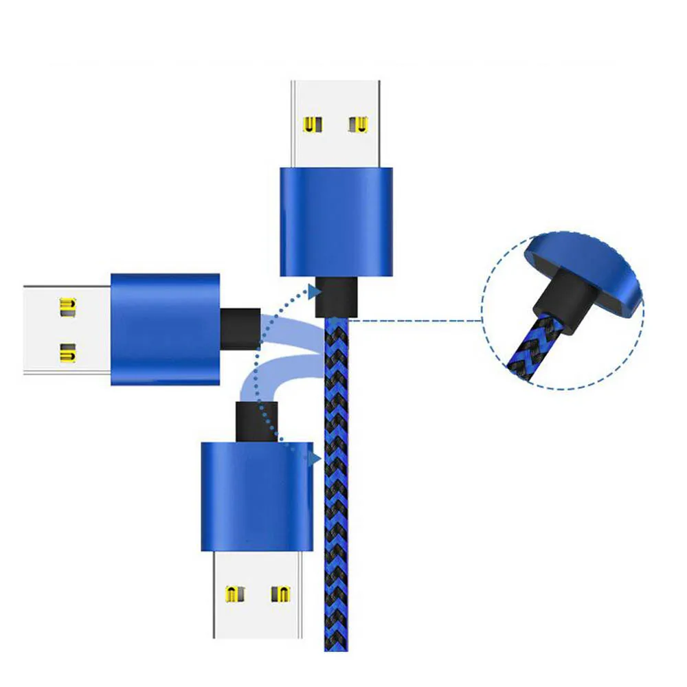 Магнитный usb-кабель для передачи данных с поворотом на 360 градусов, 3 в 1, зарядный кабель для iPhone X, 7, 8, 6, для samsung, Xiaomi, светодиодный кабель для быстрой зарядки