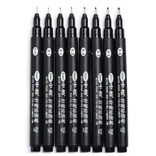 10 размеров, художественный маркер, ручка разных размеров, черный пигмент, подводка на водной основе для рисования, почерк