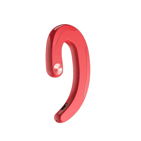 Наушники с костной проводимостью, Bluetooth наушники, беспроводные наушники с микрофоном, спортивные наушники, гарнитура для Xiaomi, для iPhone - Цвет: One Ear Red Color