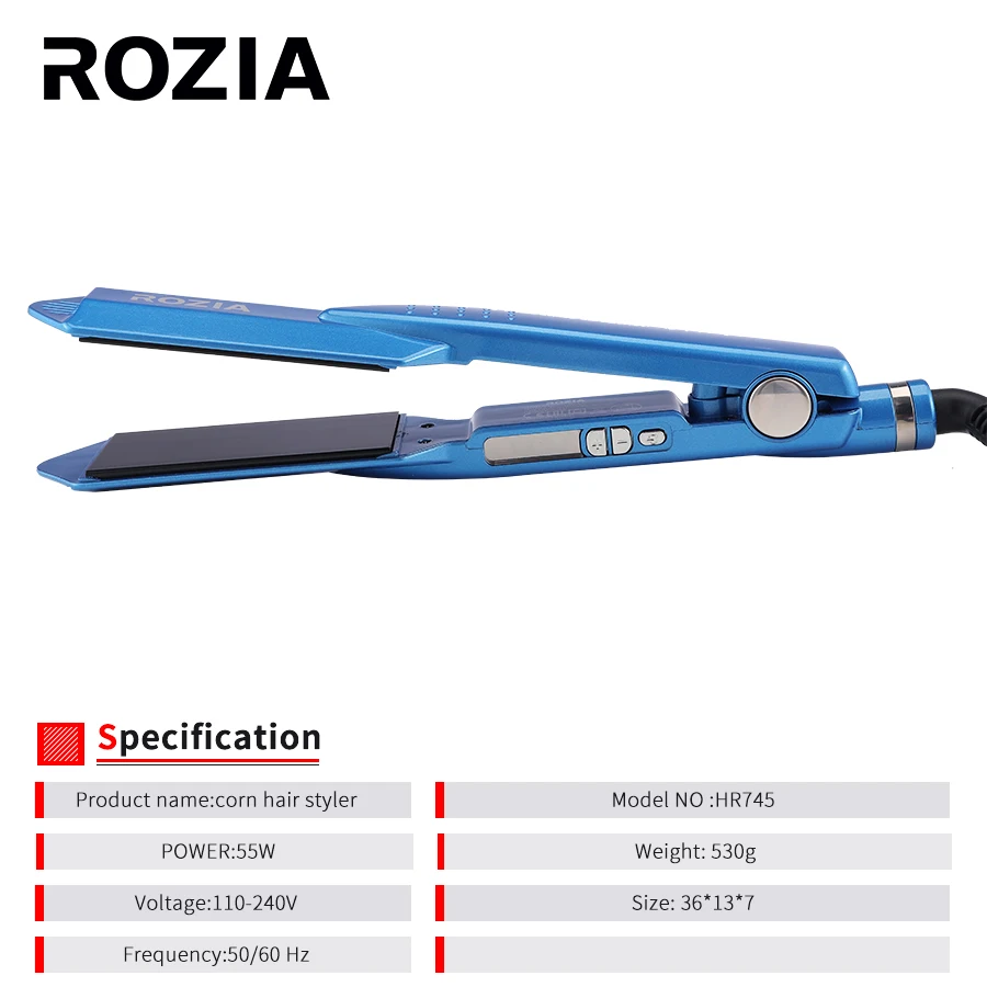 Выпрямитель для волос ROZIA 450F профессиональный утюжок с быстрым нагревом