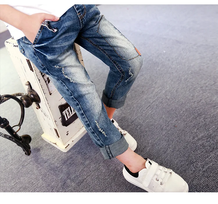 

High quality spring autumn kids pants boys girls baby jeans children jeans for boys casual denim pants 3-12Y toddler clothing