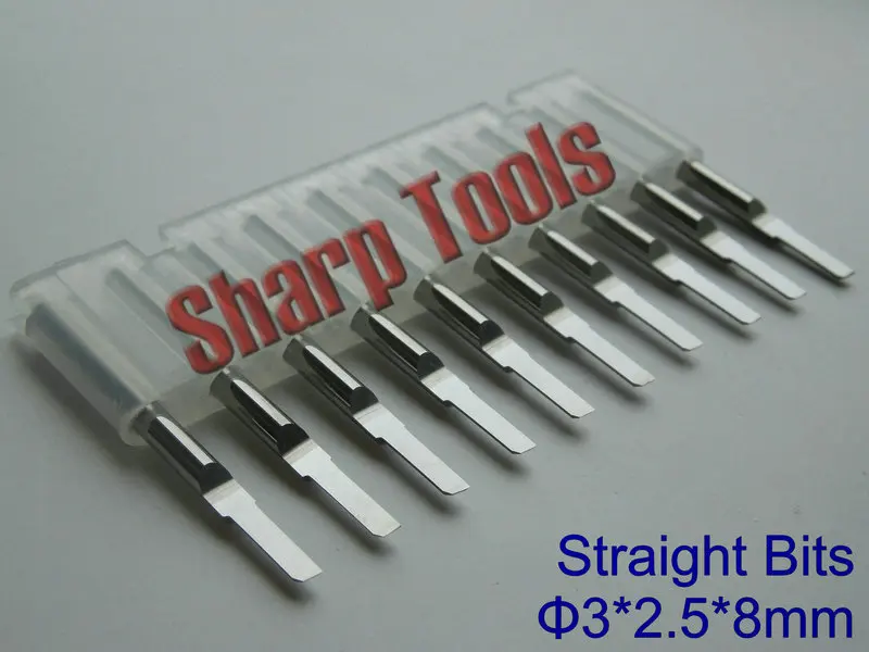 

3.0 x2.5x8mm Single Flute Straight Router Bit Solid Carbide End Mill Cutting Tools Set, CNC Milling Cutting Bits on Wood Acrylic