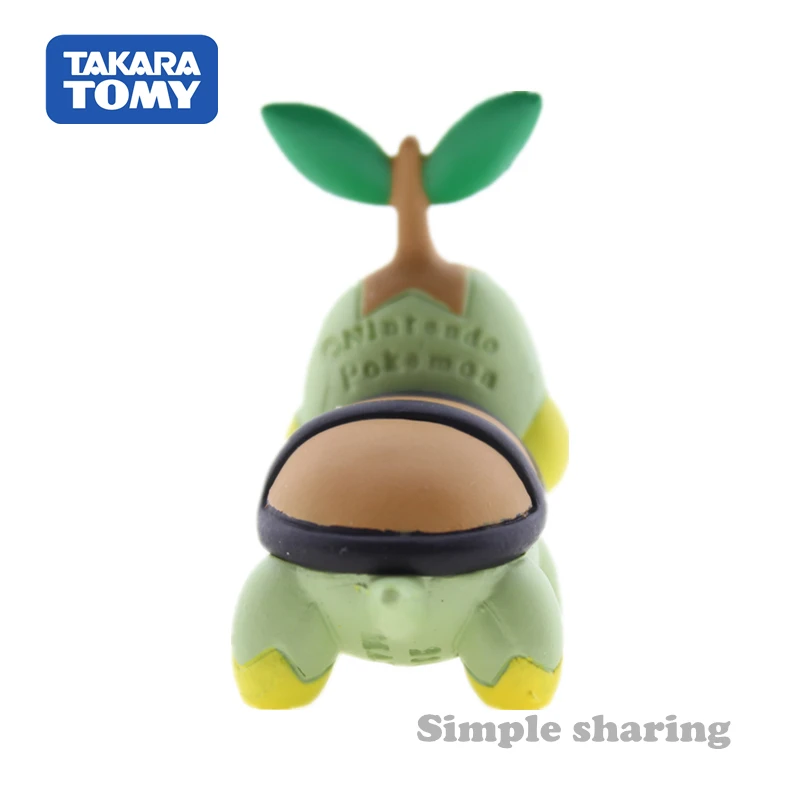 TAKARA TOMY Tomica EX36 куклы Покемон карманные монстры Naettle Аниме фигурки Turtwig литые Resine