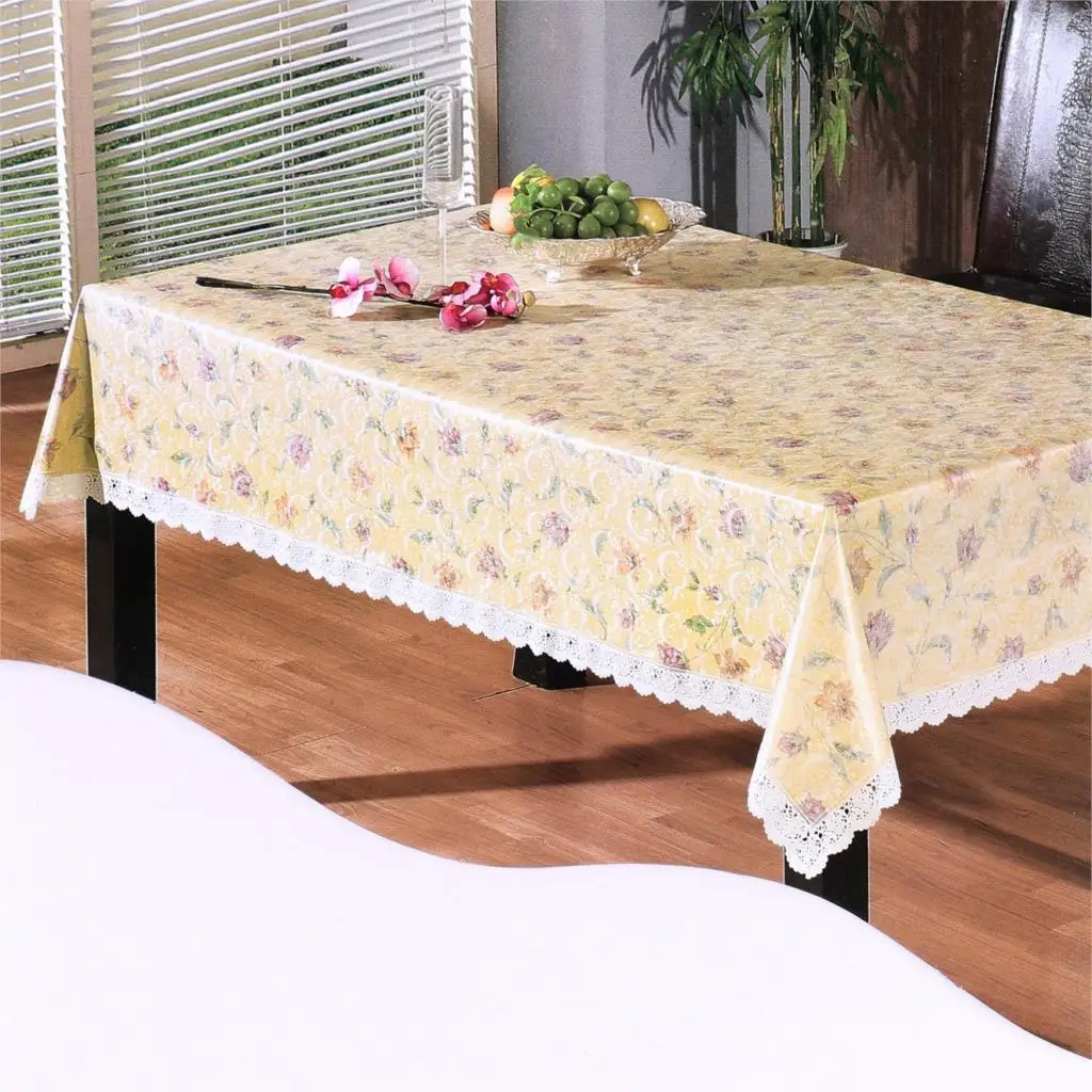 140x180cm PVC Table Cloth Waterproof Oil-proof Dining Tablecloth Table Cover Overlay Rectangular banquet Party hotel Decoration