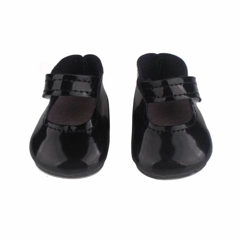 18 Inch Doll Shoes American PU Leather Fit 43 cm Baby 7cm For BJD blyth 1/3 Girl doll doll shoes doll accessories