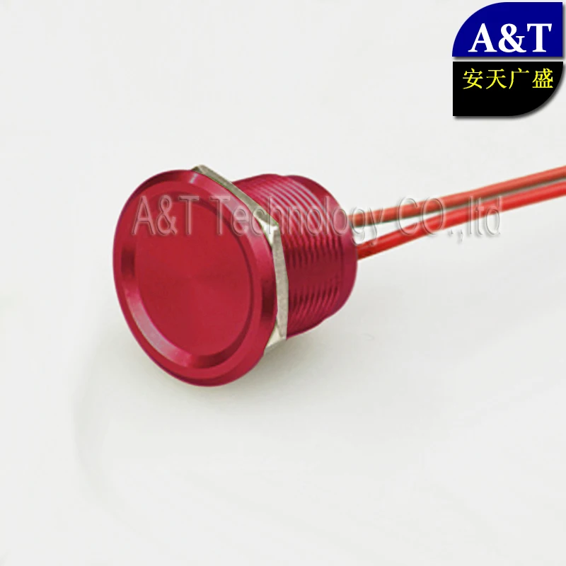

22MM Thread dia,Piezo Switch Waterproof IP68,momentary on off Normally open,Piezoelectric anti vandal Metal Push button Switch