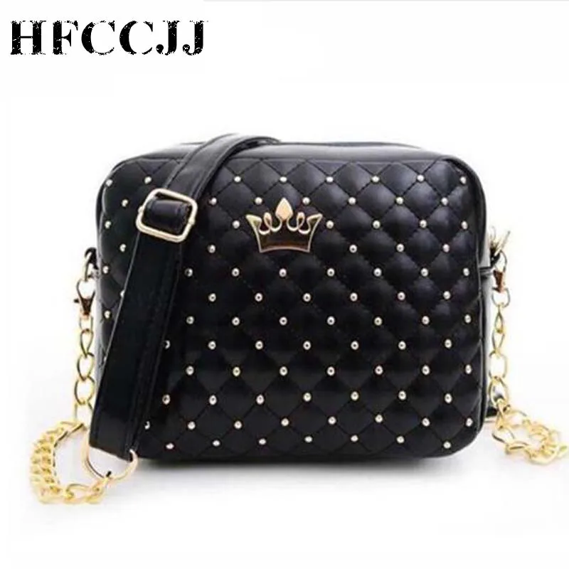 

2019 Brand Designs Soft Face Rivet Handbags Women Shoulder Bag Messenger Bag For Girls Fashion Ladies Bolsa Feminina HC001