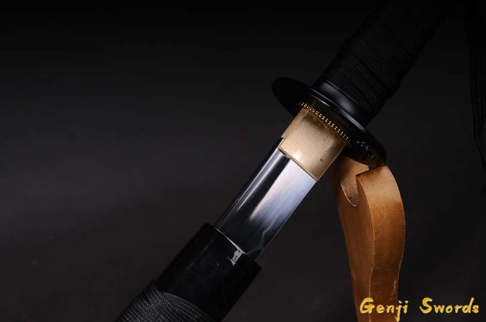 Полностью ручная работа японский самурайский меч сакуры T10 из углеродистой стали глиняный настоящий острый меч катана край может отрезать бамбук