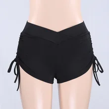 Спортивные шорты для фитнеса женские бандажные спандекс Yoag шорты Scrunch спортивные подтягивающие трусики женские шорты для фитнеса