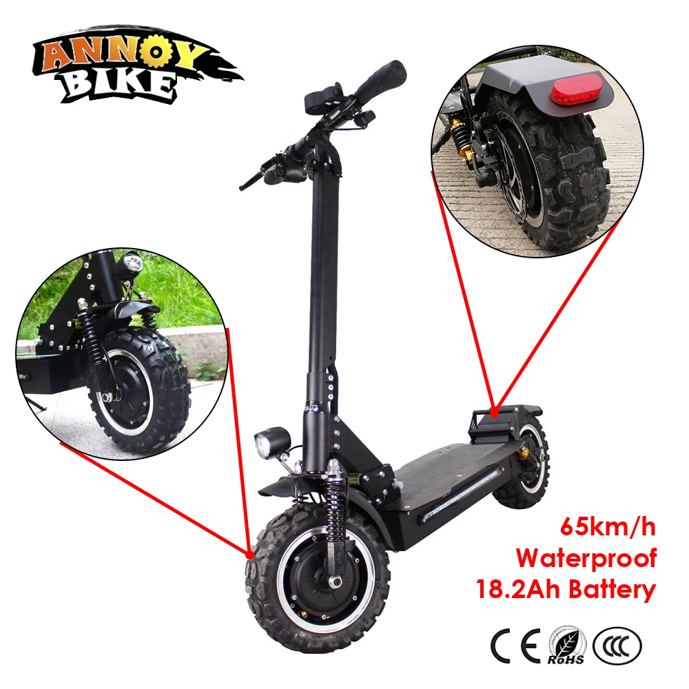 Sale 11inch Off Road Electric Scooter 60V 2400W 65Km/h Strong powerful new Foldable Electric Bicycle fold hoverboad bike scooters 0