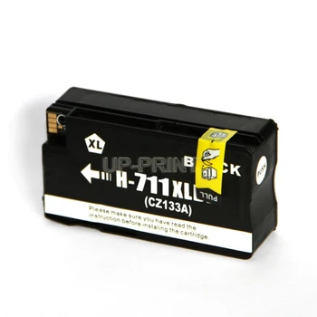 

UP 1piece Black Compatible ink cartridges for HP711 compatible for 711 Designjet T120 T520 printer with chip full ink