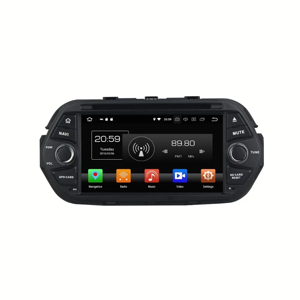 Flash Deal 1 din 7" Android 8.0 Car Radio DVD GPS Navigation Stereo Multimedia for Fiat EGEA 2016 4GB RAM Bluetooth WIFI USB DVR 32GB ROM 0