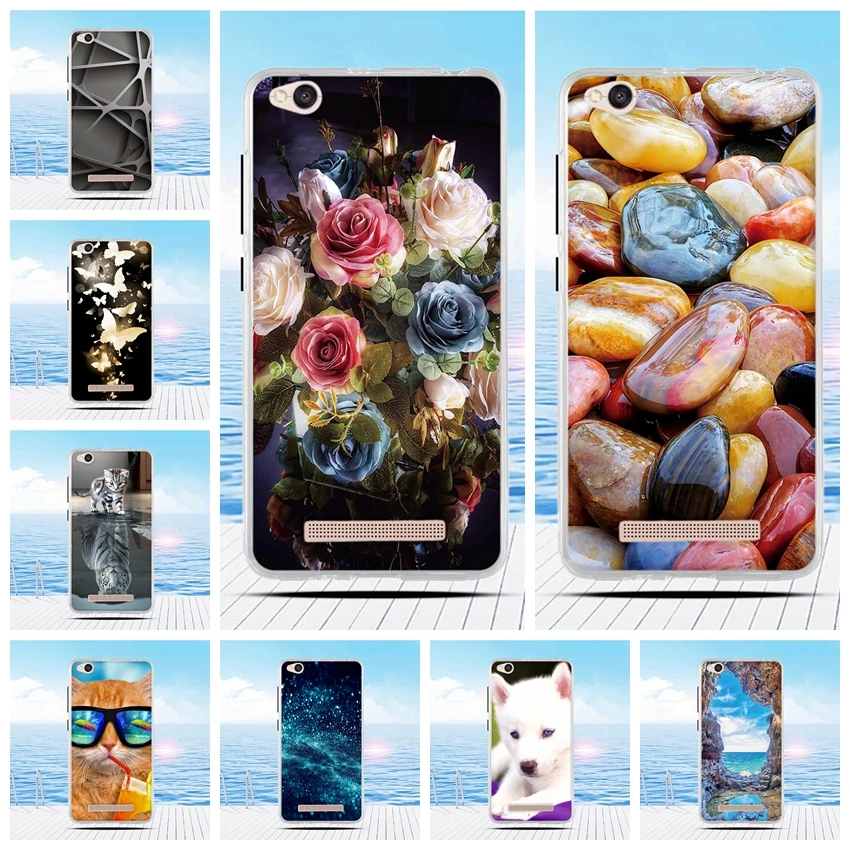 

For Xiaomi Redmi 4A Case Cartoon 3D Relief Printing Pattern Back Cover TPU Soft Silicone Case Coque Capa Funda