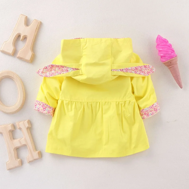 Bebê com Capuz Jaqueta de Algodão Roupas para Meninas Cabolsa Anos Crianças Primavera Outono Manteau Fille Blusão Kf255 1-4 8 High Quality Mamãe e Bebê