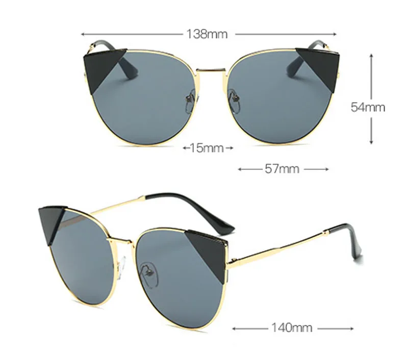 Daoying модные Винтаж Cateye Очки frame Очки для женщин Солнцезащитные очки для женщин Винтаж Брендовая Дизайнерская обувь 2017 UV400