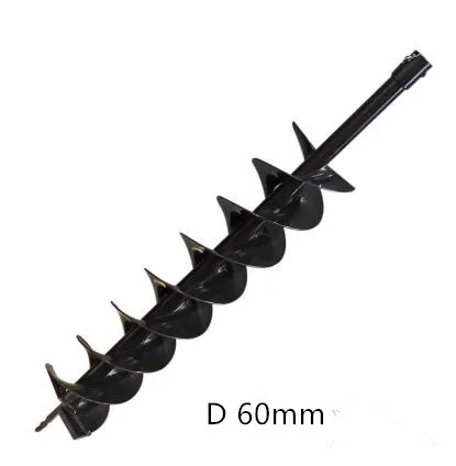 

diameter 60mm,800MM length Double Earth drill bit,auger bits,drill bits good quality factory sold free shipping