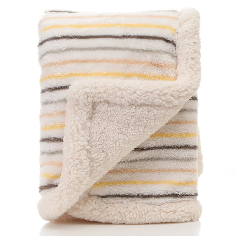 Winter Warm Baby Blanket Fleece Newborn Diaper Swaddle Super Soft