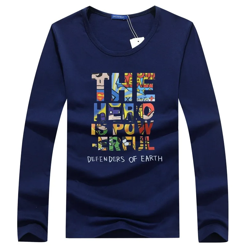 

2017 Men Cotton T Shirt Autumn And Winter Men's Fashion T-shirt Spring Long Sleeved Casual O-neck T-shirt Music Pattern