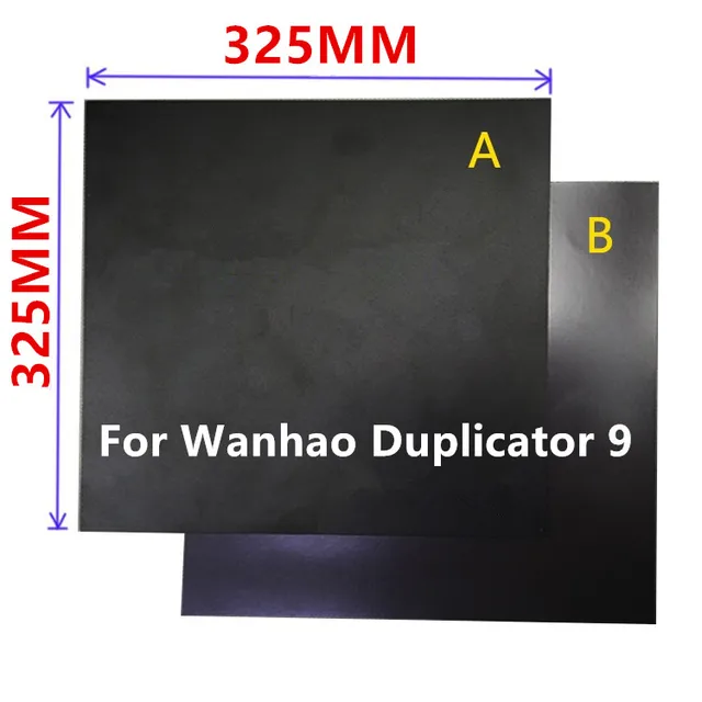 Best Price Funssor 325X325MM  Magnetic  Print Bed Tape Flex Build Tape  Kit  For DIY  Wanhao Duplicator 9 3D Printer