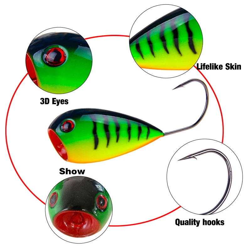 YTQHXY 1 шт. рыболовная приманка 80 мм 13 г плавающая CrankBait Swim твердая воблеры