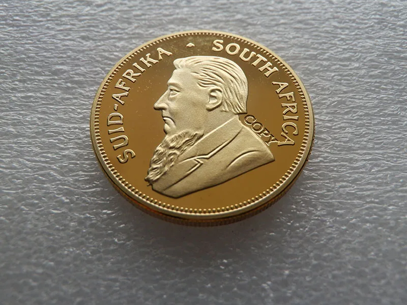 

2012- copper with gold plated Wholesale 1OZ Fine Gold-Plated Year 1967 2010 2011 2009 Krugerrand Copy Coin