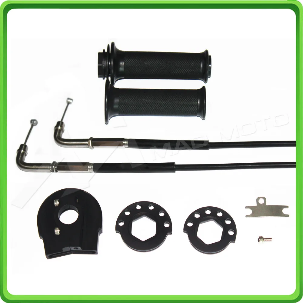 Quick Action Throttle Complete with Cables Kit For Honda CBR100RR CBR 1000 RR 2008 2009 2010 2011 Push Pull Throttle Assembly (1)