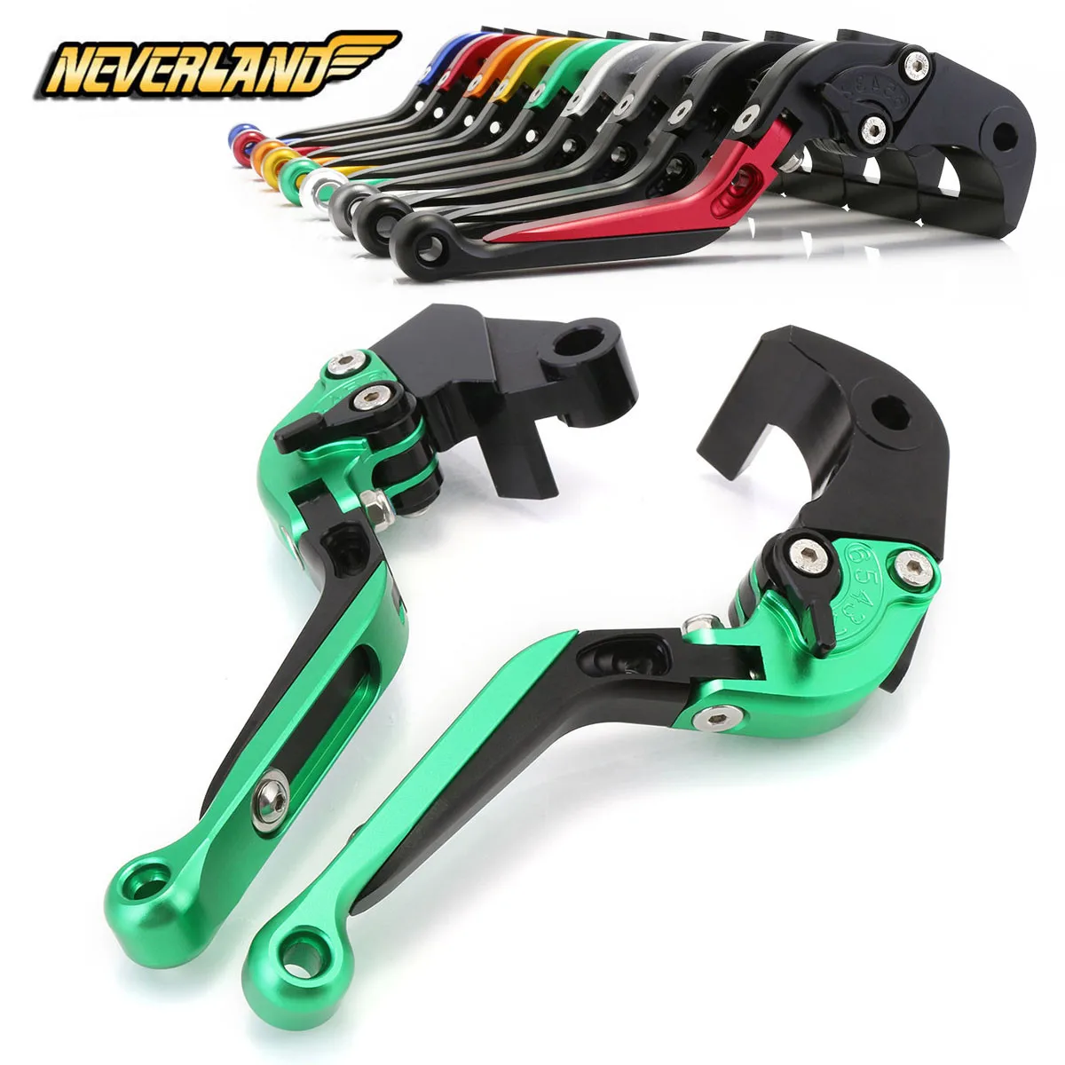 

For KAWASAKI ZX636R ZX6RR 2005 2006 Adjustable CNC Folding Extendable Brake Clutch Levers