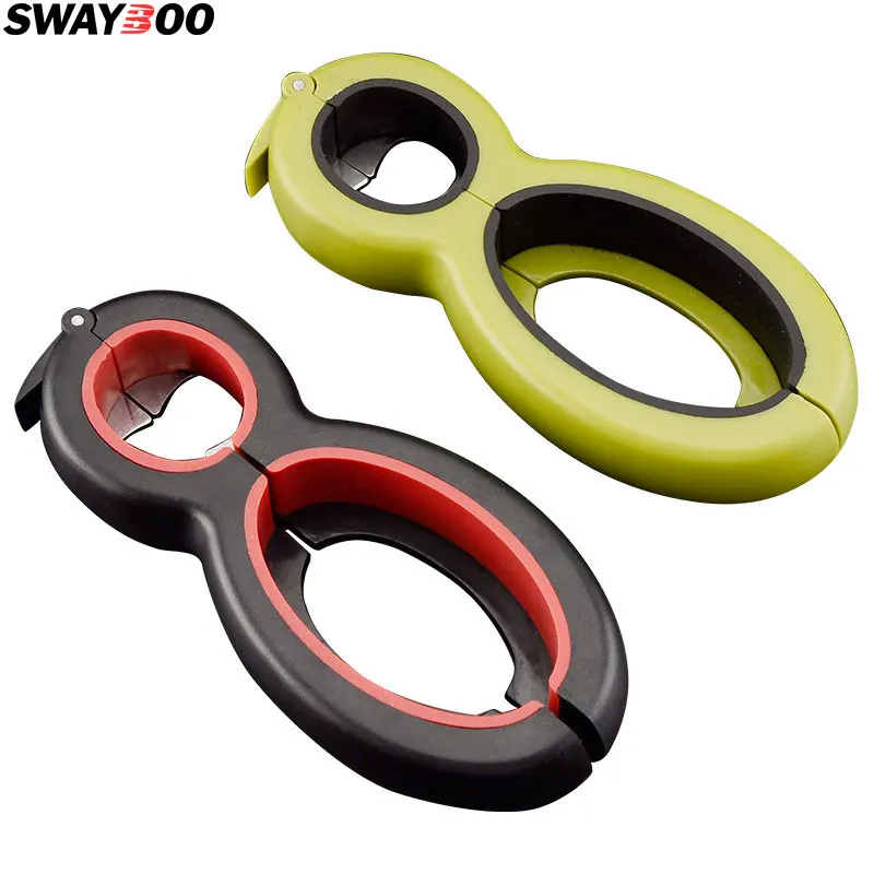 

6 In 1 Multi-function Stainless steel Bottle Opener red Beer Wine green Jar Opener black Can Opener Kitchen Accessories Tool