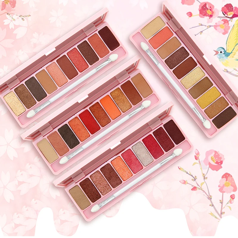 

10Colors Pink Peach Series Matte Eyeshadow Palette Set Makeup Glitter Eye Shadow Powder Pallete Make Up Beauty