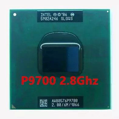 Процессор intel P9700 для ноутбука двухъядерный процессор 2 8 ГГц 6 Мб 1066 МГц разъем