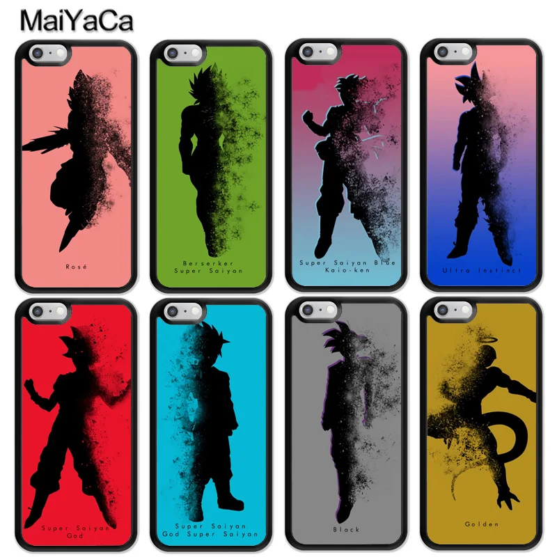 

MaiYaCa Dragon Ball DBZ Anime Fade Black Basic Style Phone Cases For iPhone 6S 7 8 Plus XS Max XR 5S SE Back Cell Housing Cover