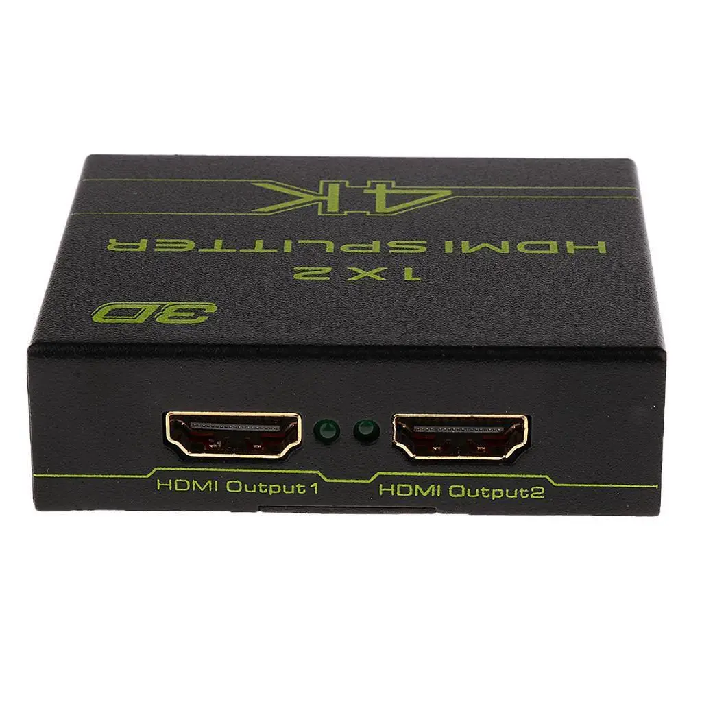 OPQ-1x2 4 к HDMI 1,4 Splitter 1 в 2 из HDCP 3D 2 порты и разъёмы концентратор AC адаптеры питания
