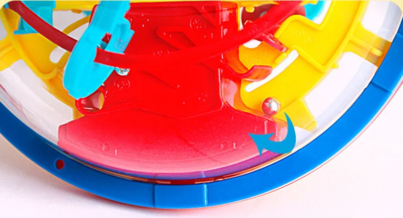 100 шаг 3D головоломка шар Волшебный, интеллектуальный шар лабиринт сфера шар игрушки трудные барьеры игра тестер мозга тренировка баланса