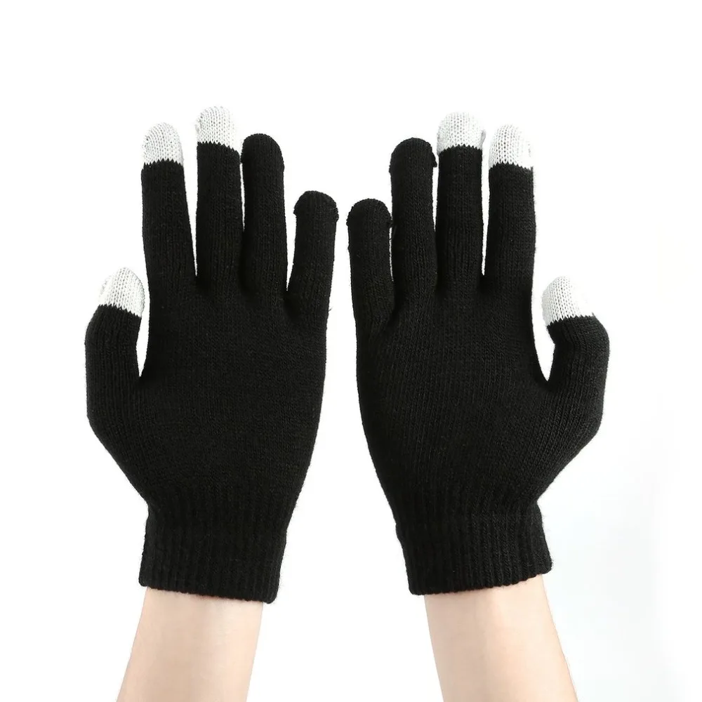 5PCS Winter Man Woman Capacitive Touch Screen Gloves Hand Warmer Wrist Gloves Thicken Warm Hand For iPhone For iPad3