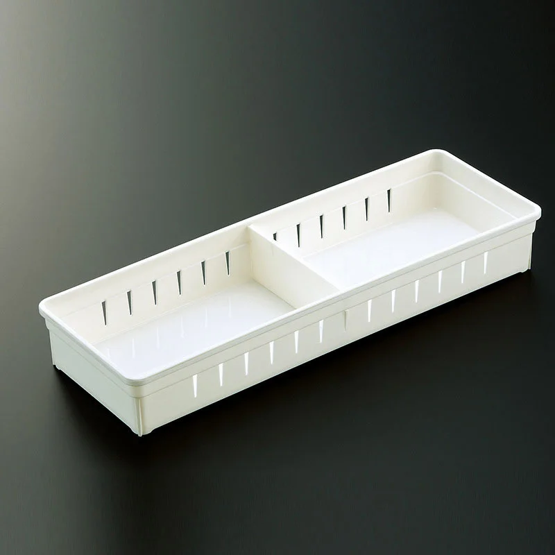 2 Cells Plastic Adjustable Grid Drawer Divider Household Necessities