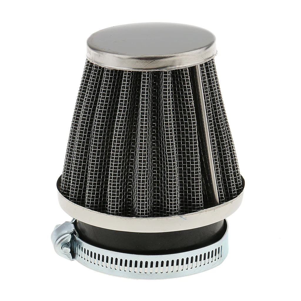 Motorcycle Chopper ATV Scooter Cone Air Cleaner Intake Filter Universal 50mm