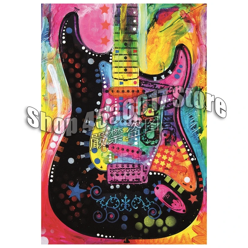 

5D DIY Diamond Painting Lenny Strat Art Music Celebrity guitar Gift Full Drill Diamond Embroidery Cross Stitch Mosaic Home Decor