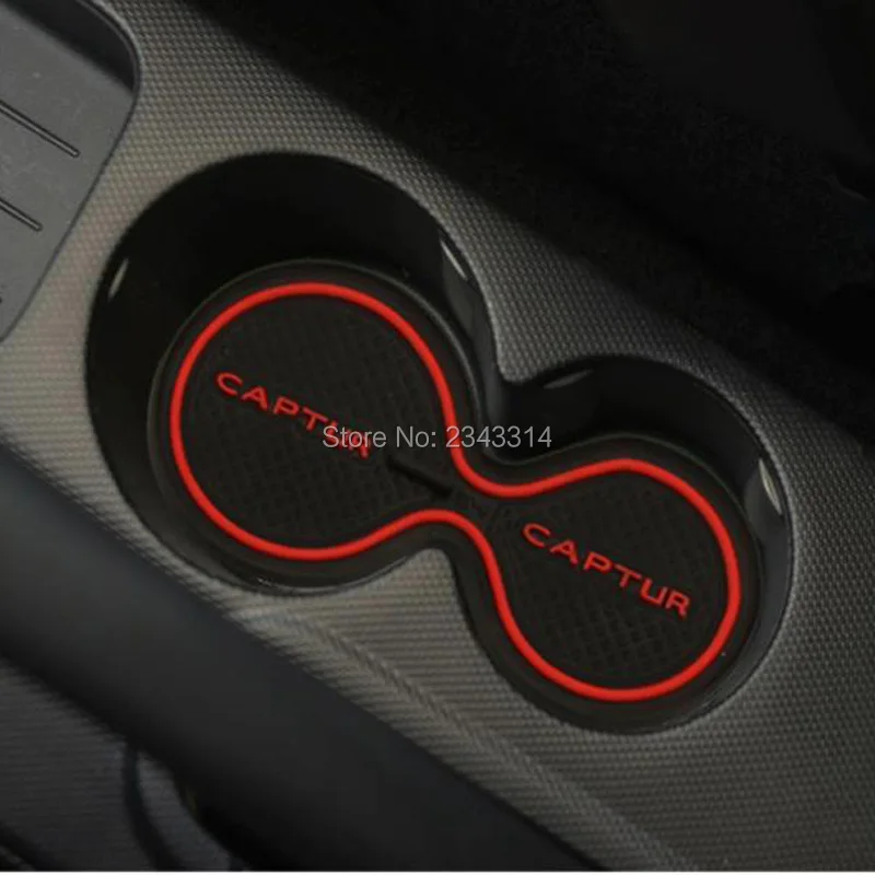 

For 2015 2016 Renault Captur Kaptur Gate Slot Pad Non-slip Cup Mats Anti Slip Door Groove Mat Sticker Interior Car Accessories